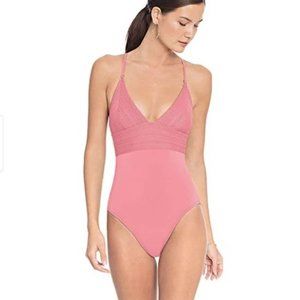 ROBIN PICCONE V-neck One-piece Swimsuit - size 8